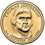 Thomas Jefferson Presidential Dollar