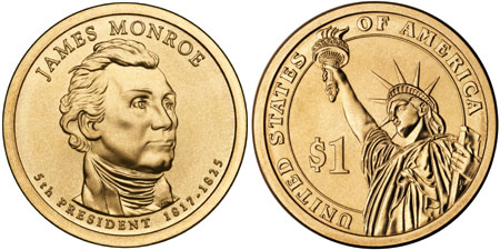 James Monroe Presidential Dollar