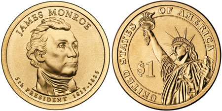 James Madison Dollar Coin