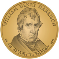 2009 William Henry Harrison Presidential Dollar Design