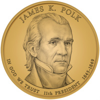 2009 James K. Polk Presidential Dollar Design