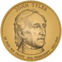 2009 John Tyler Presidential Dollar Design