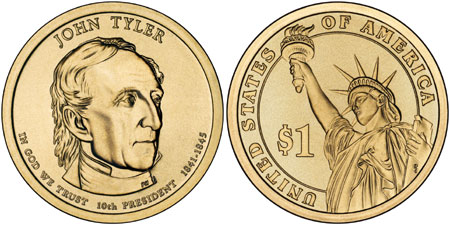 John Tyler Presidential Dollar