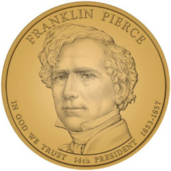 Franklin Pierce Presidential Dollar Design