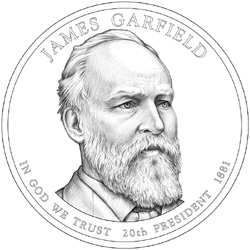 James Garfield Presidential Dollar Design