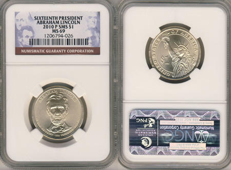 Satin Finish Presidential Dollars