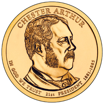 2012 P Chester Arthur Dollar Coins Buy 5 Get 1 Free