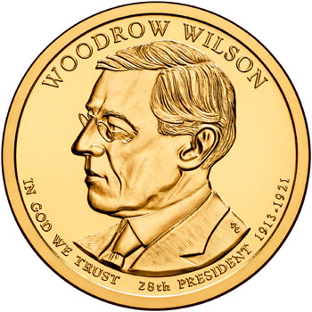 2013 S Woodrow Wilson Presidential Dollar Gem Deep Cameo PROOF