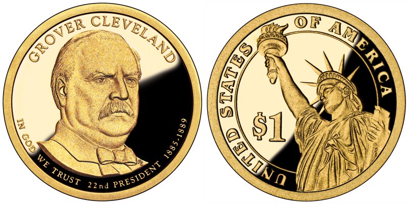 Grover Cleveland (First Term) Proof Presidential Dollar