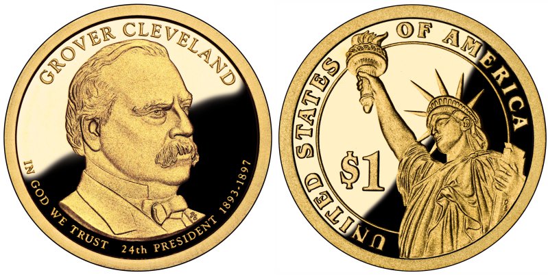 Grover Cleveland (Second Term) Proof Presidential Dollars