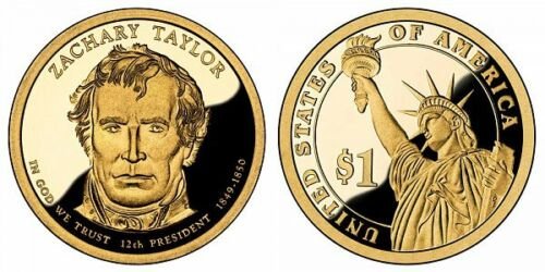 Zachary Taylor Proof Presidential Dollars