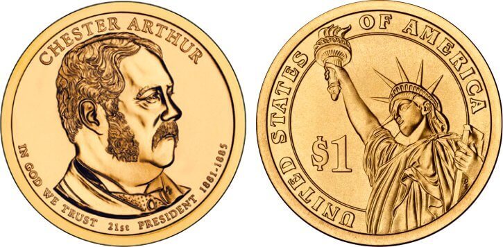 Chester Arthur Presidential Dollar