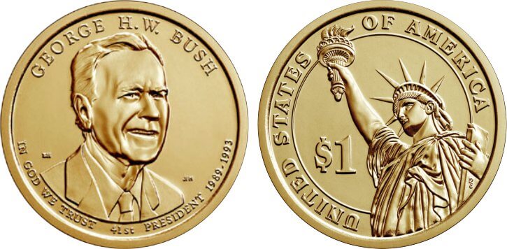 George H.W. Bush Presidential Dollar