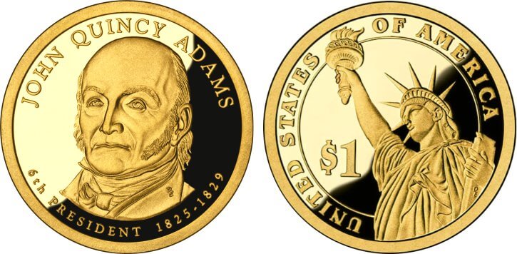 2008-S Proof Johns Quincy Adams Presidential Dollar