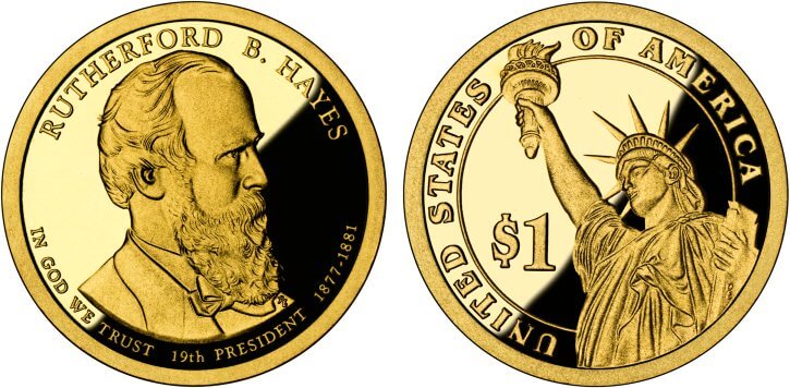 2011-S Proof Rutherford B. Hayes Presidential Dollar