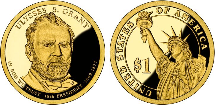 2011-S Proof Ulysses S. Grant Presidential Dollar