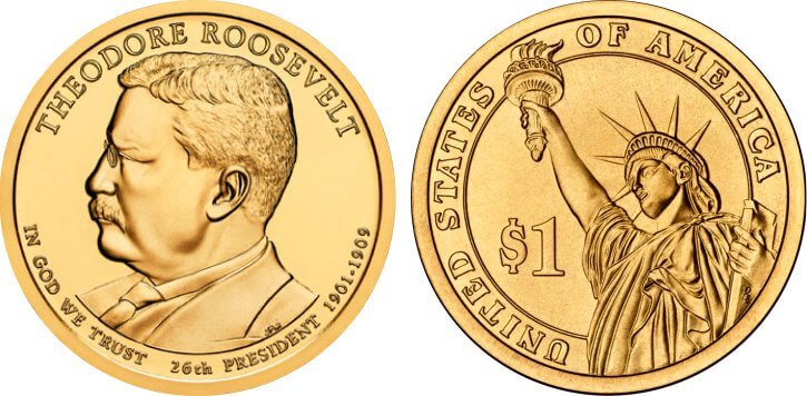 Theodore Roosevelt Presidential Dollar