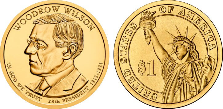 Woodrow Wilson Presidential Dollar